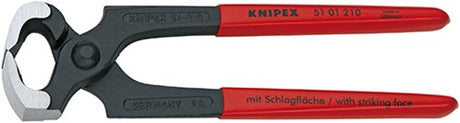 Knipex hamerkoptang zwart geatramenteerd met kunststof bekleed 210 mm - 5101210