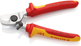 Knipex Kabelschneider mit Öffnungsfeder | isoliert | Mehrkomponentengriffe | VDE geprüft - 95 26 165 SB