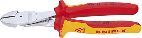 Knipex Kraft-Seitenschneider verchromt 250 mm - 7406250