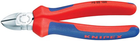 Knipex Seitenschneider verchromt mit Mehrkomponentengriffen 140 mm - 7005140
