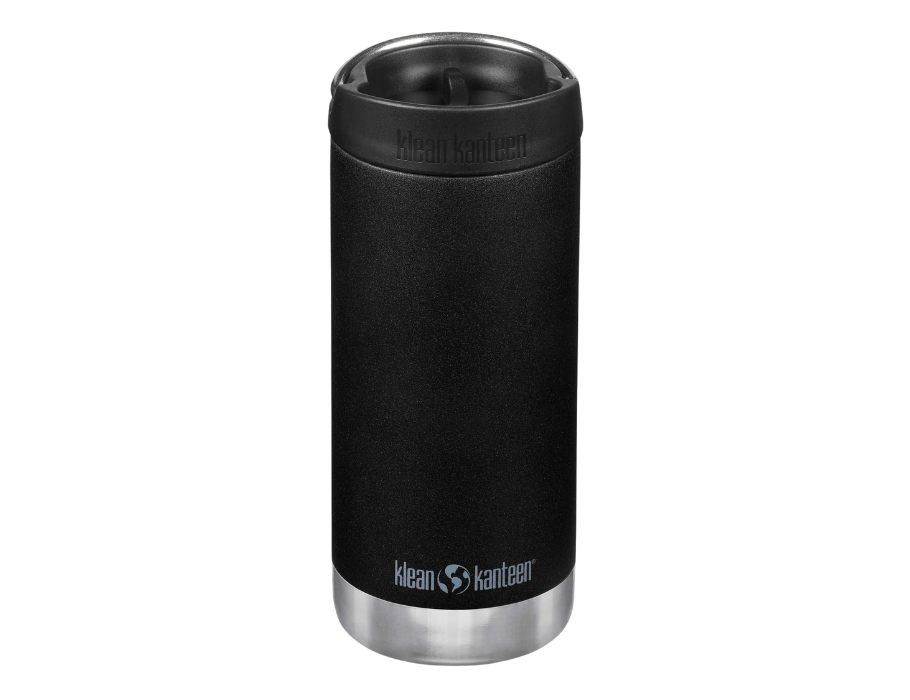 Klean Kanteen Thermosflasche – tkwide – 355 ml (12 oz) – mit Kaffeeverschluss – schwarz
