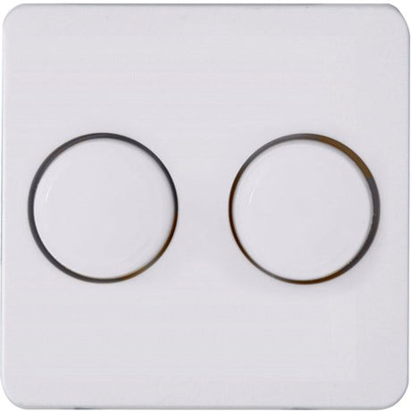 Kopp hk02 arktisweiße Abdeckplatte + Tasten-Duo-Dimmer – 4621035