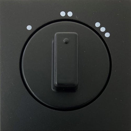 Kopp hk07 rein mattschwarze Abdeckplatte + Knopf 3-Positionsschalter – 4624580