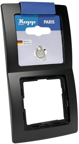 Enzo Kopp Paris Mattschwarz 2-fach Abdeckrahmen – 4625340