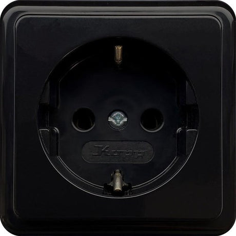 Kopp schwarze Aufputzsteckdose RA - 4626100