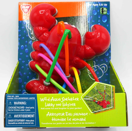Playgo-Wassersprinklerkrabbe mit 8 Armen, aus denen Wasser austritt