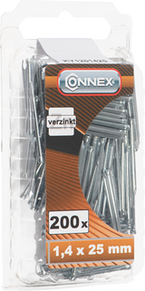 Connex Sockelleistennagel 1,4x25 200 Stück vz - ky1201425
