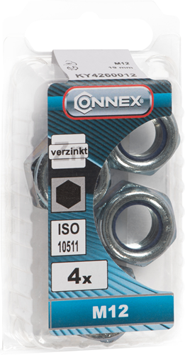 Connex Sicherungsmutter mit Nylonring M12 4 Stk. verzinkt - ky4260012