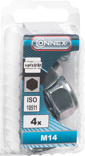 Connex Sicherungsmutter mit Nylonring M14 4 Stk. verzinkt - ky4260014