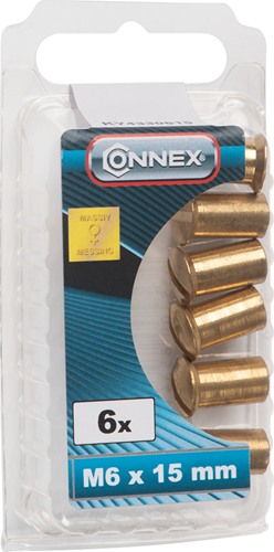Connex-Hülsenmutter M6x15 6 Stück MS - KY4330615
