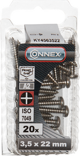 Connex Blechschraube Pank 3,5x22 20Stk A2 - KY4563522