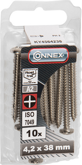 Connex Blechschraube Pank 4,2x38 10Stk A2 - KY4564238