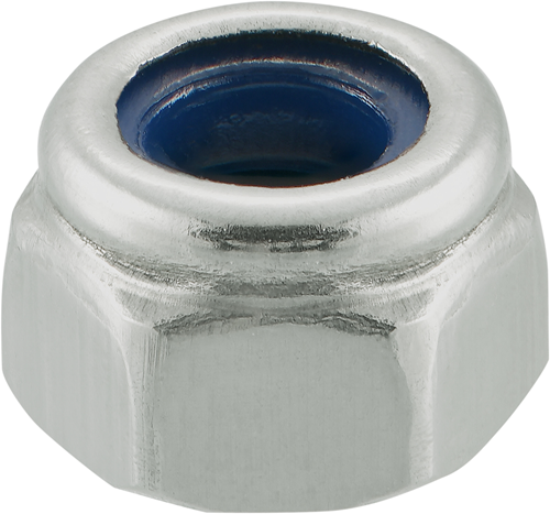 Connex-Kontermutter mit Nylon-Unterlegscheibe M6 10 Stück A2 – KY4690006
