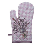 Clayre Eef Ofenhandschuh Lavendel Lila18x30cm Baumwolle