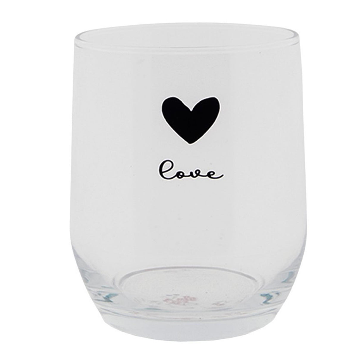 Clayre Eef Trinkglas Herz ø8x9cm 300ml
