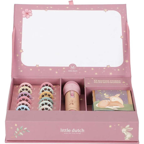 Little dutch verhalen projector zaklamp - roze