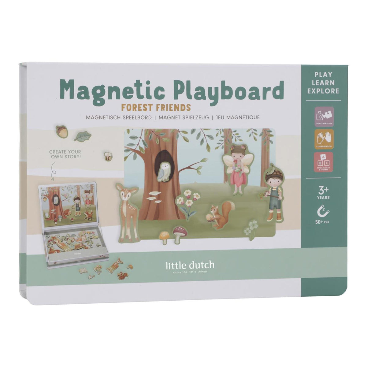 Little Dutch magnetisches Spielbrett – Waldfreunde fsc