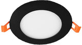 Enzo led panel downlight 9w 4000k incl. driver zwart - led2622