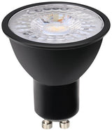 Enzo led spot gu10 230v 7-75w 60gr zwart 2700k dimbaar - led0650