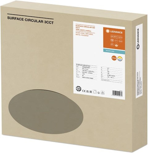 Ledvance LED-Deckenleuchte 350 mm 18 W CCT IP44 + Sensor – 5017826