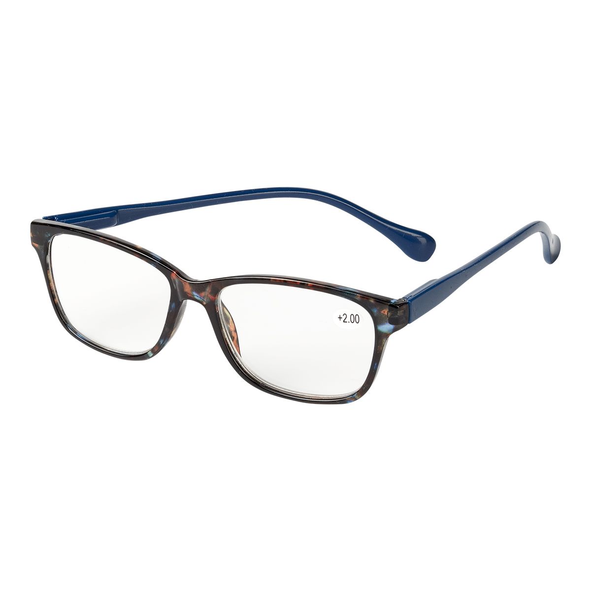 Spectrum Lesebrille braun meliert rechteckig 1,00
