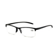 Spectrum Lesebrille schwarz rechteckig halbrandlos 1,50