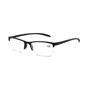 Spectrum Lesebrille schwarz rechteckig halbrandlos 2,50