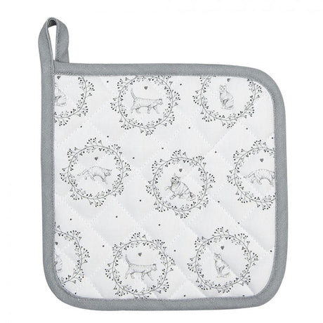 Clayre Eef Topflappen Katze 20x20cm