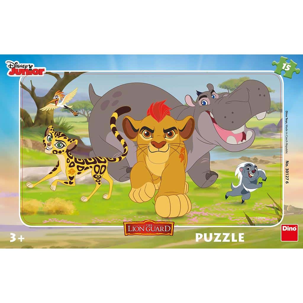 Dinotoys Dino-Puzzle – Disney-Rahmenpuzzle Der Löwenwächter – 15 Teile