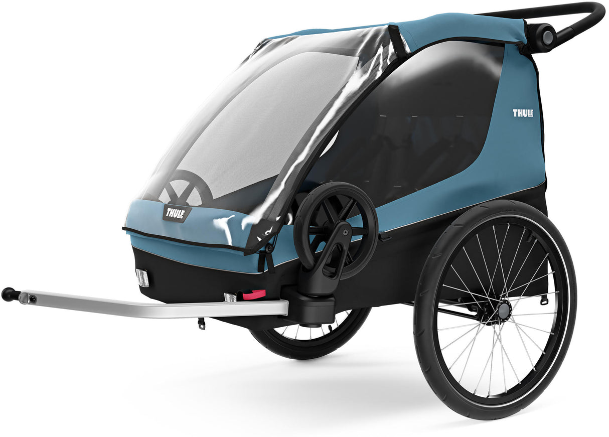 Thule Kinderanhänger Courier blau schwarz
