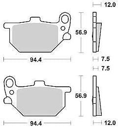 TRW Bremsbelag MCB 503 Bio-Standard