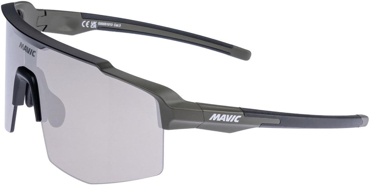Mavic Brille MVS Shield Cat.2 Khaki Silber