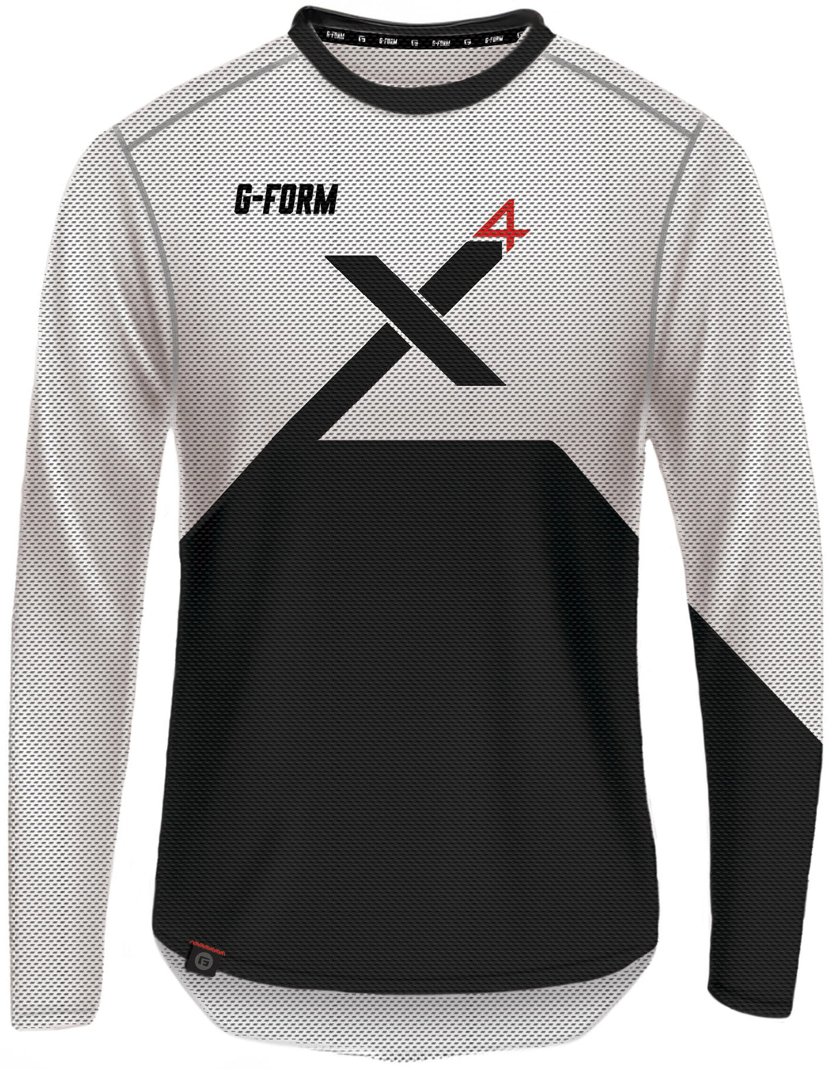 G-Form Langarmshirt Pro X-4 Gr. L weiß bl.