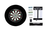 Longfield Darts-Turnier Dartboard mit Zubehör schwarz 8-teilig