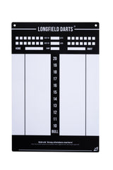 Longfield Darts-Turnier Dartboard mit Zubehör schwarz 8-teilig