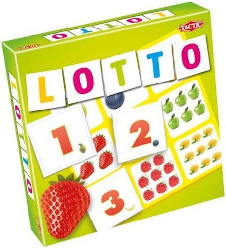 Taktiklotto-Fruchtzahlen - Kartenspiel - Suchen Finden - Familienspiel - 2-4 Spieler - ab 3 Jahren
