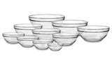 Duralex bowl lys stackable round hard glass 500ml 14cm 6 pieces