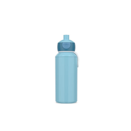 Mepal Pop-Up-Trinkflasche Campus – 400 ml – gut schließend – Trinkbecher für Kinder – cooles Blau
