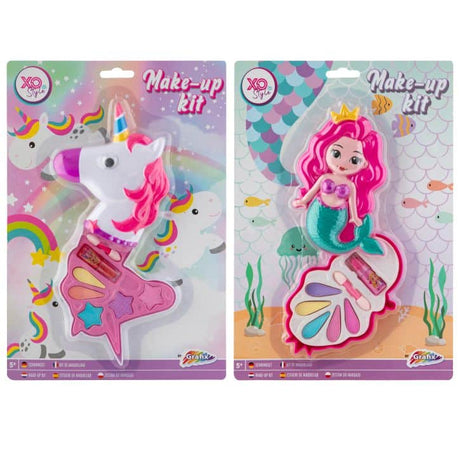 Bongers Spielzeug-Make-up-Set auf Karte mit einem Einhorn oder einer Meerjungfrau