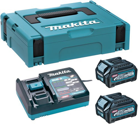 Makita 191j81-6 | Starterset xgt | dc40ra 2xbl4025 | xgt 40v | Ladegerät DC40RA | mbox – 191j81-6
