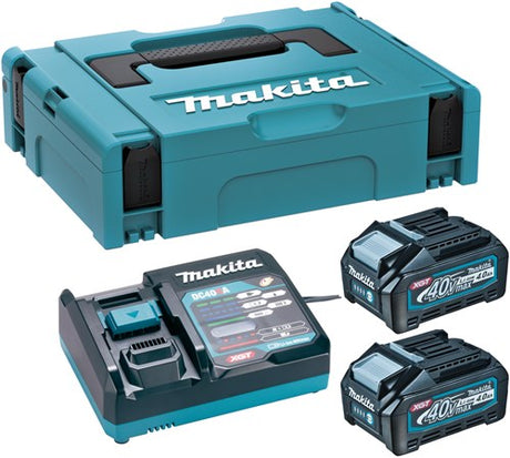 Makita 191j97-1 | Starterset xgt | dc40ra 2xbl4040 | 40V | Ladegerät dc18ra | mbox – 191j97-1
