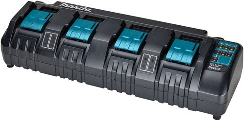 Makita DC18SF Ladegerät mit 4 Anschlüssen, das 2 Akkus gleichzeitig lädt – 196426-3