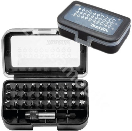 Makita Zubehör 31-teiliges Bit-Set in Kunststoffbox mit Gürtelclip – D-30667