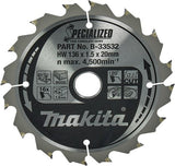 Makita Zubehör Kreissägeblatt | Holz | 136x20x1,5 16t 20g - b-33532