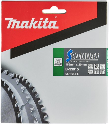 Makita Zubehör Kreissägeblatt Holz 165x20x2,2 48t 8g - B-33015