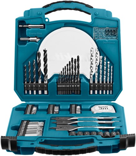 Makita Zubehör D-47145 Bohrer- und Schraubendreher-Bit-Set | 71 Stück - D-47145