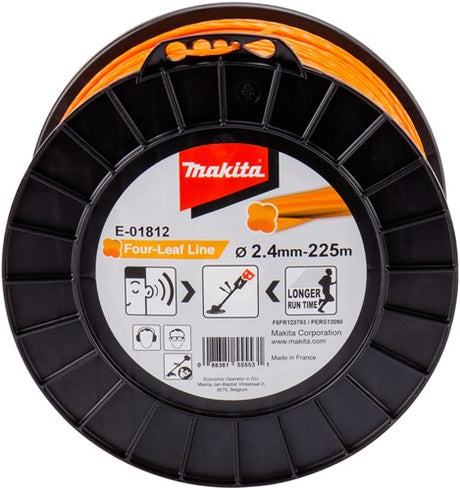Makita Zubehör Makita e-01812 Mähfaden 2,4x225m orange