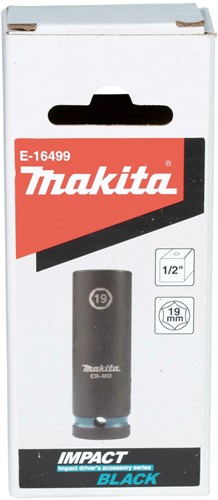 Imp Makita Zubehör E-16499 Schlagschrauber-Stecknuss 19 x 82 mm Act Black 1 2 VK – E-16499