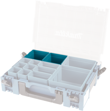 Makita Zubehör-Einsatzbox 100 x 100 mm, Mbox-Organizer – 191 x 95–9 – 191 x 95–9