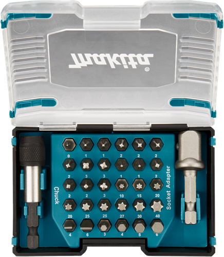 Makita Zubehör Schraubendreher-Bit-Set 32-teilig – D-65084 D-65084